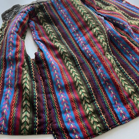 Vintage Element Womens Multicolor Fair Isle Snap Button Front Vest Jacket Size P - Picture 7 of 7